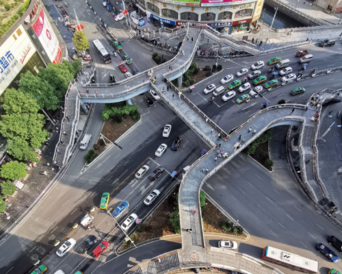 畢節(jié)市桂花路鋼結構人行天橋